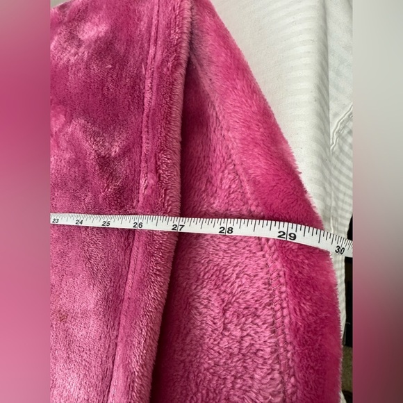 The Comfy hot pink fuschia one size wearable blanket hooded sweatshirt warm soft - Picture 6 of 9